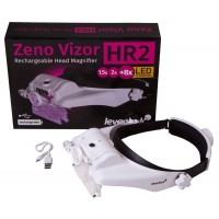 Лупа налобная с аккумулятором Levenhuk Zeno Vizor HR2