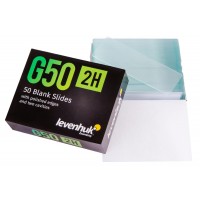  Стекла предметные с двумя лунками Levenhuk G50 2H, 50 шт.