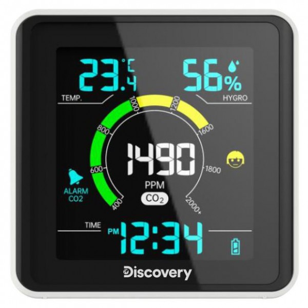Детектор углекислого газа Discovery Report WA40 представитель Levenhuk в России