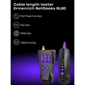 Измеритель длины кабеля Ermenrich NetGeeks NL80