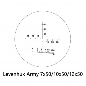 Бинокль Levenhuk Army 7x50 с сеткой