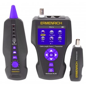 Измеритель длины кабеля Ermenrich NetGeeks NL80 представитель Levenhuk в России
